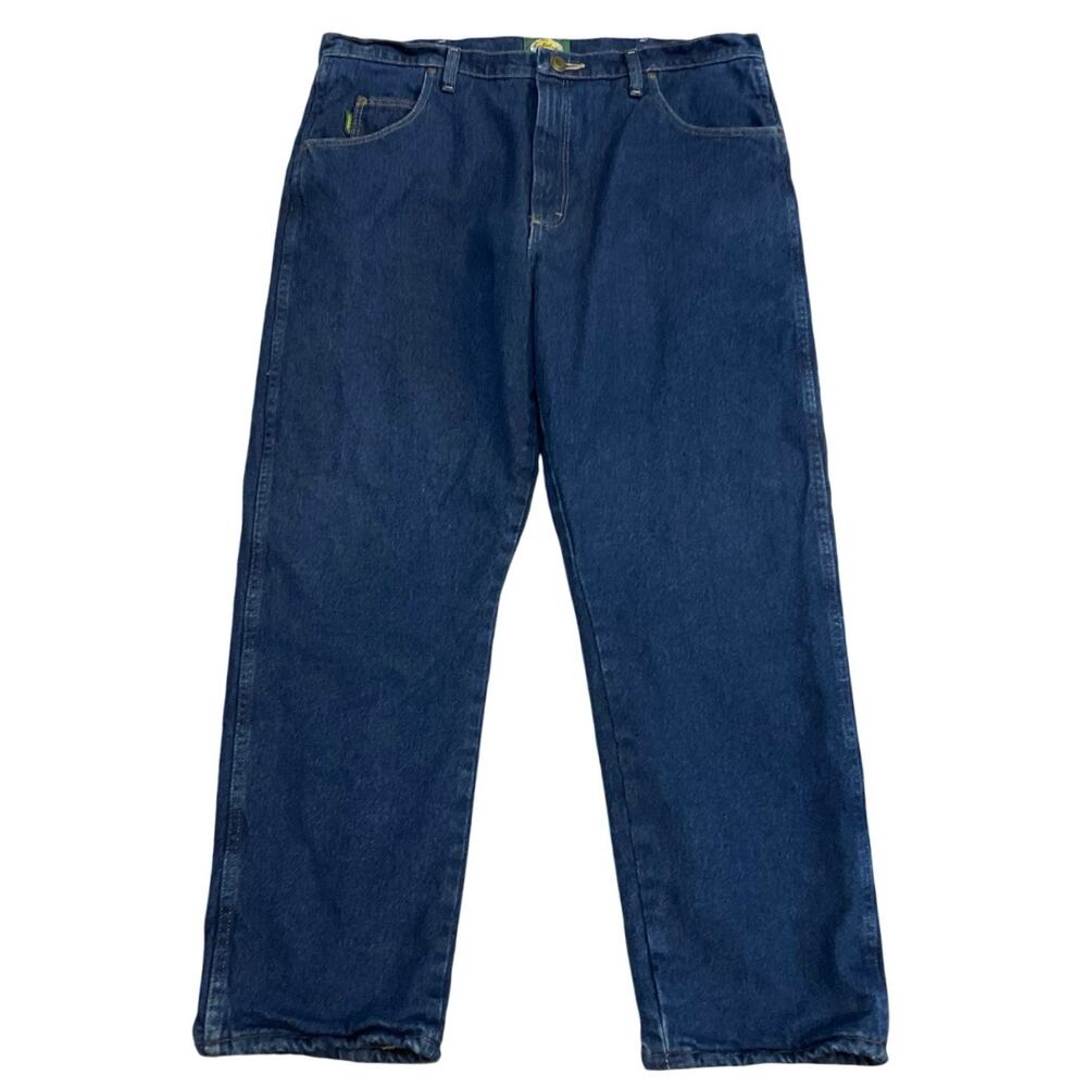 Cabela’s 38x30 Fleece Lined Jeans Men’s Blue Denim Flannel Lined Work Pants
